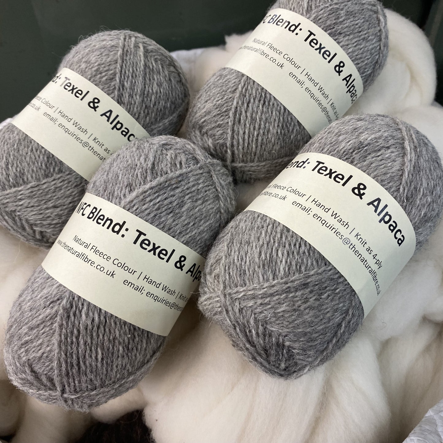 Texel & Alpaca Blend Wool Yarn, 4-ply
