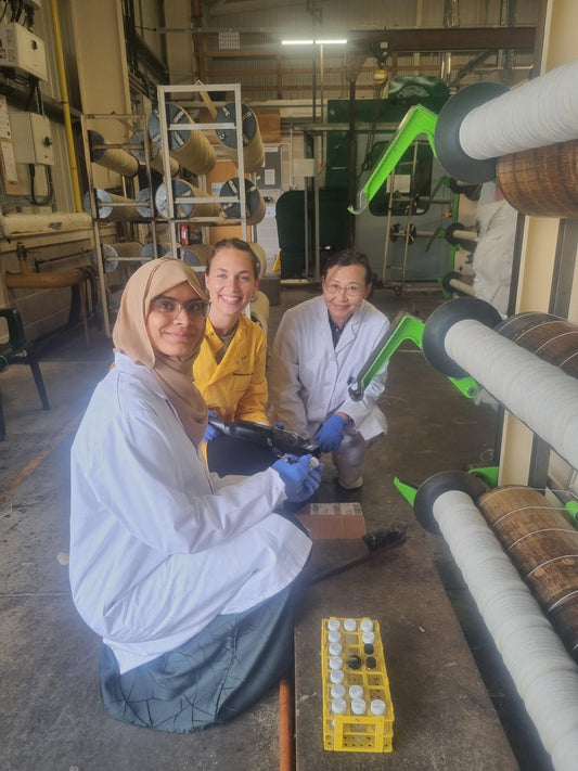 Microfibre Sample Testing at the Mill