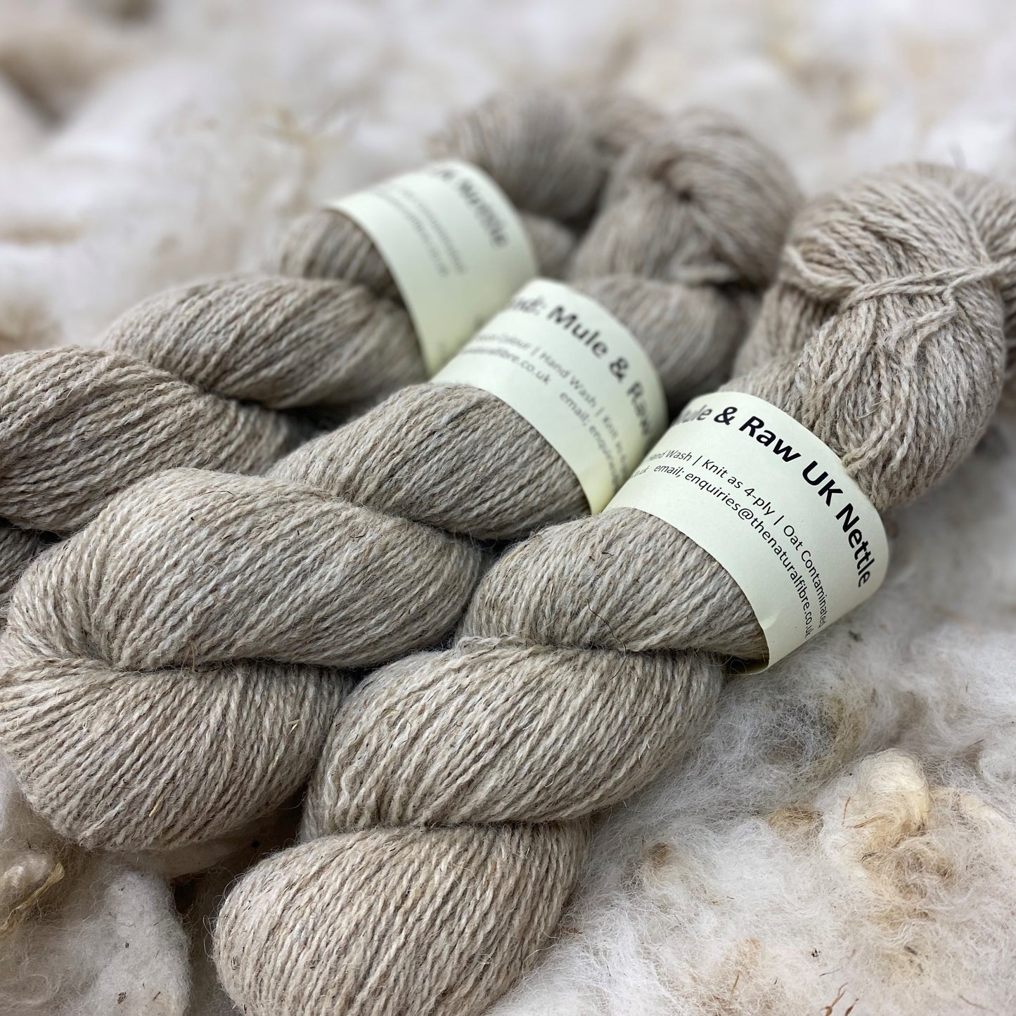 Nettle and Mule Yarn, 4-ply